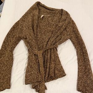 Elegant Brown Women's Cardigan